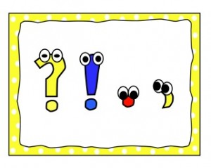 Alphabet smiles punctuation